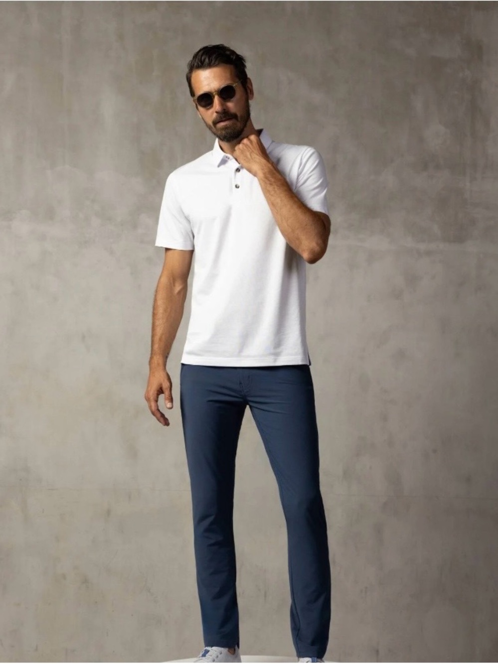 Travis Mathew Men’s Navy Chino Pants Size 34X34 Work Office Travel